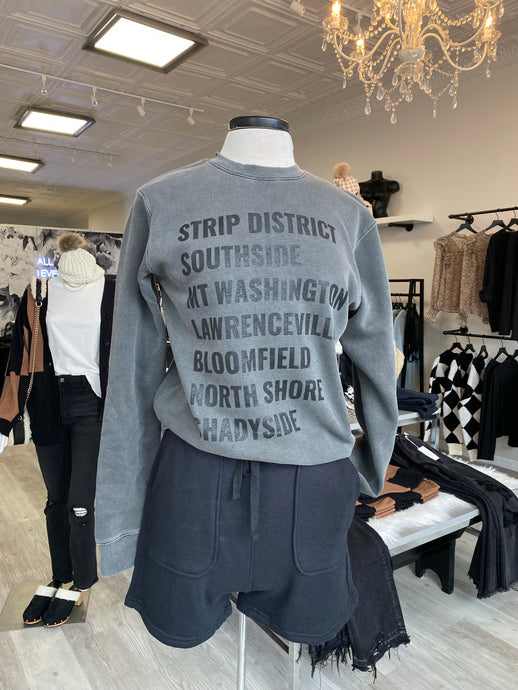 VINTAGE WASH PITTSBURGH PLACES™ PULLOVER IN STEEL