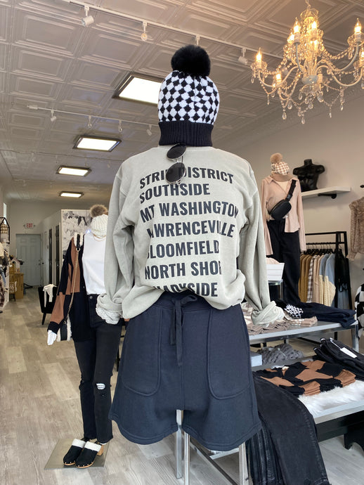 VINTAGE WASH PITTSBURGH PLACES™ PULLOVER IN CEMENT